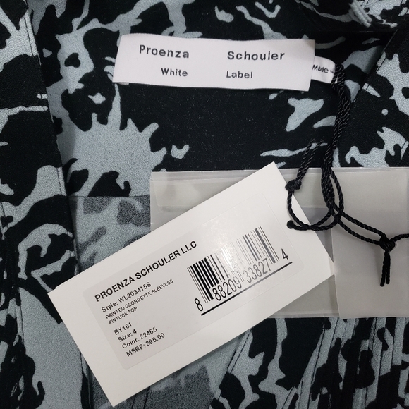 Proenza Schouler Georgette tie front top - Picture 6 of 8